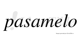 Pasamelo no lleva tilde con vocal tónica en la «e»