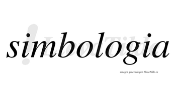 Simbologia no lleva tilde con vocal tónica en la segunda «o»