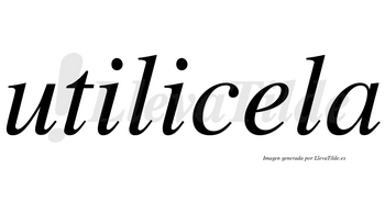 Utilicela no lleva tilde con vocal tónica en la «e»