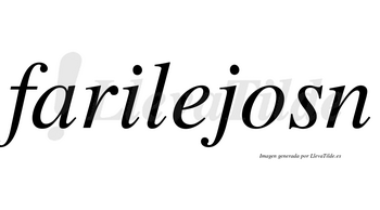 Farilejosn no lleva tilde con vocal tónica en la «o»