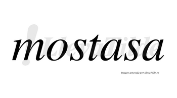 Mostasa no lleva tilde con vocal tónica en la primera «a»