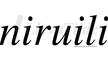 Niruili  no lleva tilde con vocal tónica en la «u»