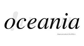 Oceania no lleva tilde con vocal tónica en la primera «a»