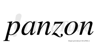 Panzon no lleva tilde con vocal tónica en la «a»