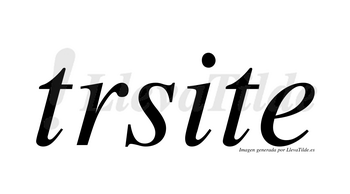 Trsite  no lleva tilde con vocal tónica en la «i»