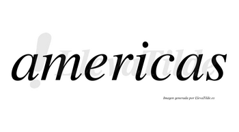 Americas no lleva tilde con vocal tónica en la «i»