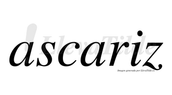 Ascariz no lleva tilde con vocal tónica en la «i»