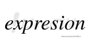 Expresion no lleva tilde con vocal tónica en la segunda «e»