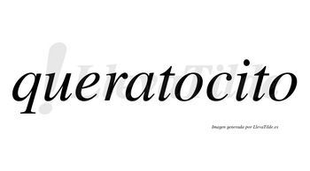 Queratocito no lleva tilde con vocal tónica en la «i»