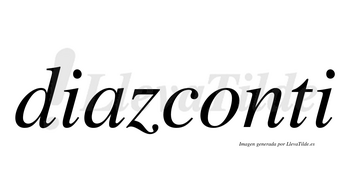 Diazconti  no lleva tilde con vocal tónica en la «o»