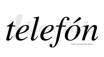 Telefón  lleva tilde con vocal tónica en la «o»