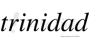 Trinidad  no lleva tilde con vocal tónica en la «a»