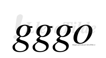 Gggo  no lleva tilde con vocal tónica en la «o»
