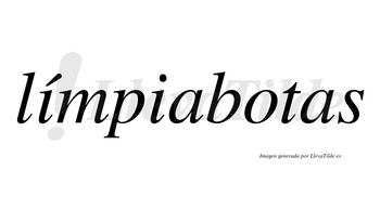 Límpiabotas lleva tilde con vocal tónica en la primera «i»