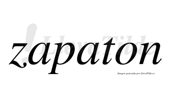 Zapaton  no lleva tilde con vocal tónica en la segunda «a»