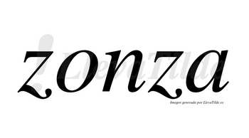 Zonza no lleva tilde con vocal tónica en la «o»