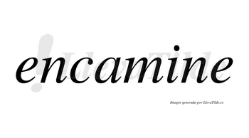 Encamine no lleva tilde con vocal tónica en la «i»
