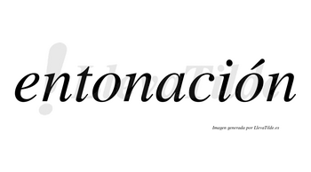 Entonación  lleva tilde con vocal tónica en la segunda «o»