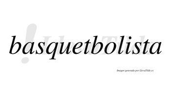 Basquetbolista no lleva tilde con vocal tónica en la «i»