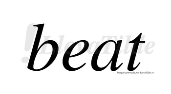 Beat  no lleva tilde con vocal tónica en la «a»