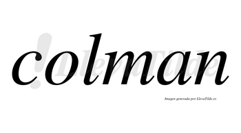 Colman no lleva tilde con vocal tónica en la «o»