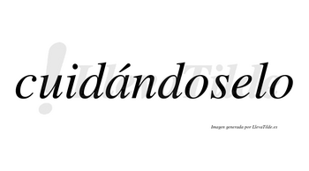 Cuidándoselo  lleva tilde con vocal tónica en la «a»