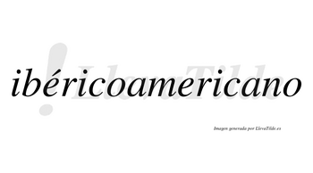 Ibéricoamericano lleva tilde con vocal tónica en la primera «e»