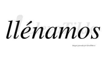 Llénamos  lleva tilde con vocal tónica en la «e»