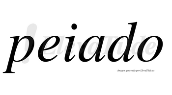 Peiado  no lleva tilde con vocal tónica en la «a»
