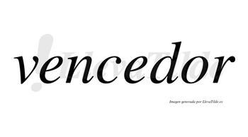 Vencedor  no lleva tilde con vocal tónica en la «o»