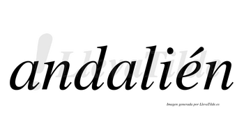 Andalién  lleva tilde con vocal tónica en la «e»
