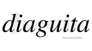 Diaguita no lleva tilde con vocal tónica en la «u»