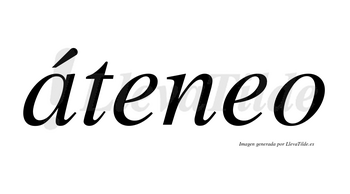 Áteneo lleva tilde con vocal tónica en la «a»