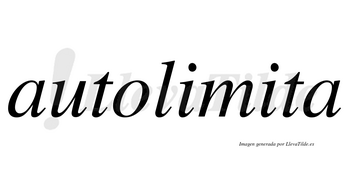 Autolimita no lleva tilde con vocal tónica en la segunda «i»