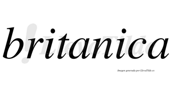 Britanica no lleva tilde con vocal tónica en la segunda «i»