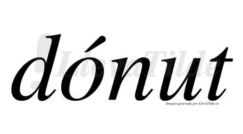 Dónut  lleva tilde con vocal tónica en la «o»