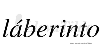Láberinto  lleva tilde con vocal tónica en la «a»
