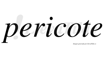 Pericote no lleva tilde con vocal tónica en la «o»