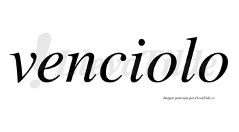 Venciolo  no lleva tilde con vocal tónica en la primera «o»