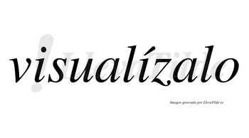 Visualízalo  lleva tilde con vocal tónica en la segunda «i»