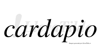 Cardapio  no lleva tilde con vocal tónica en la segunda «a»