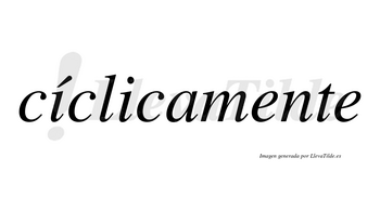 Cíclicamente lleva tilde con vocal tónica en la primera «i»