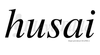 Husai no lleva tilde con vocal tónica en la «u»
