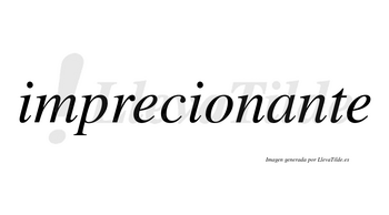 Imprecionante  no lleva tilde con vocal tónica en la «a»