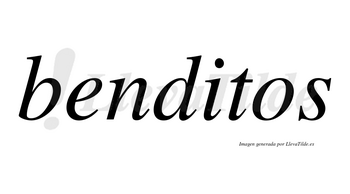 Benditos no lleva tilde con vocal tónica en la «i»