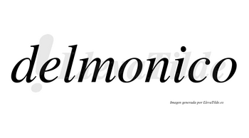 Delmonico no lleva tilde con vocal tónica en la «i»