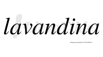 Lavandina no lleva tilde con vocal tónica en la «i»