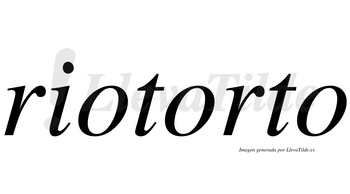 Riotorto  no lleva tilde con vocal tónica en la segunda «o»