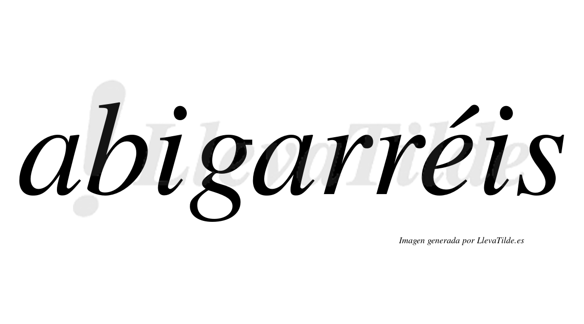 Abigarréis  lleva tilde con vocal tónica en la "e"