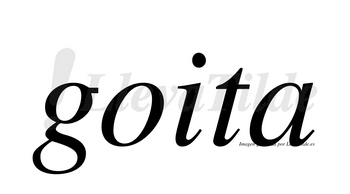 Goita  no lleva tilde con vocal tónica en la «o»